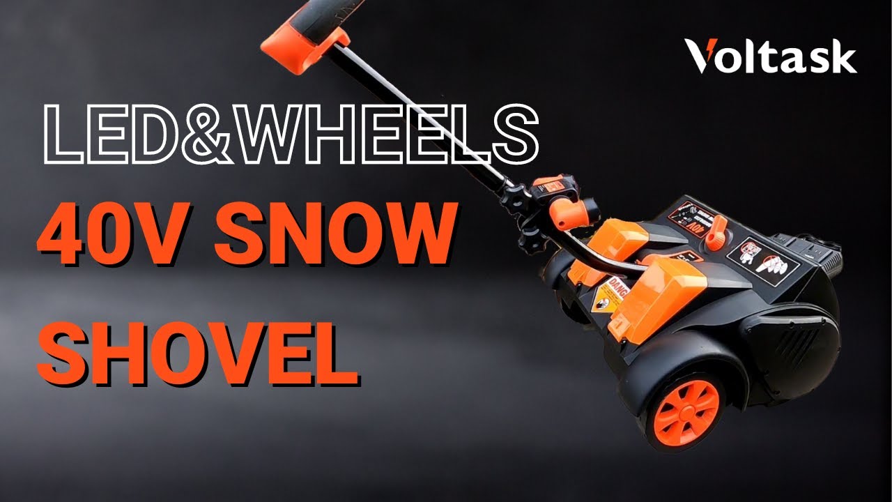 Unboxing Voltask 40V SS40A LED and Wheels Equipped Cordless Snow Sho