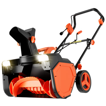 VOLTASK 15 Amp Electric Snow Blower, 23 inch Corded Snow Blower with 180-degree Directional Chute