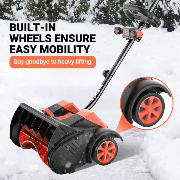 VOLTASK SS40A 40V 16Inch Brushless Cordless Snow Shovel with Wheels,