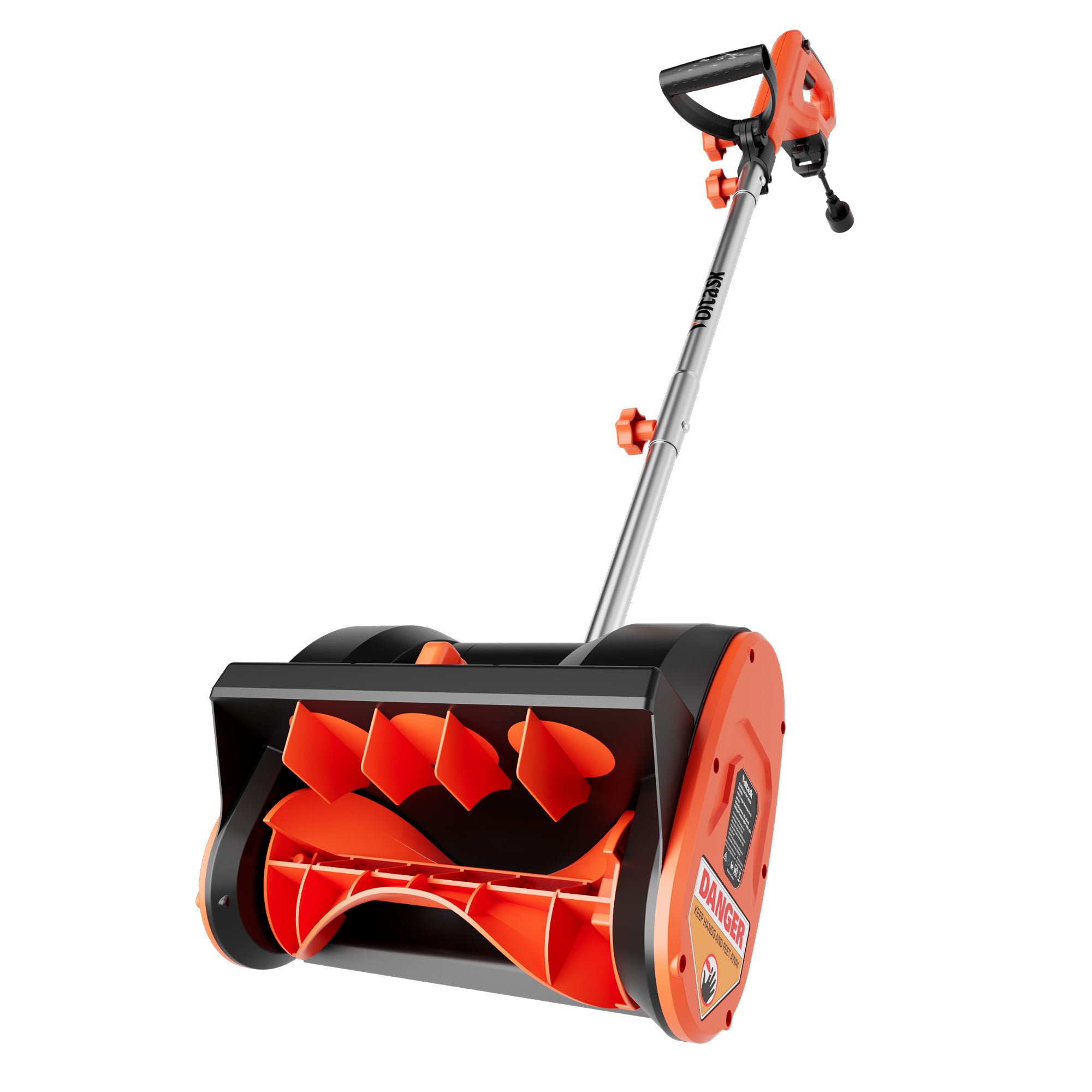 VOLTASK 10 Amp Electric Snow Blower, 12'' Corded Snow Blower with Dire