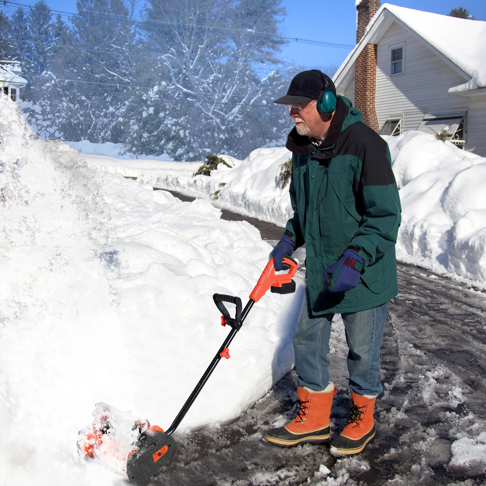 VOLTASK SS20B 20V 12Inch Cordless Snow Shovel with Directional Plate